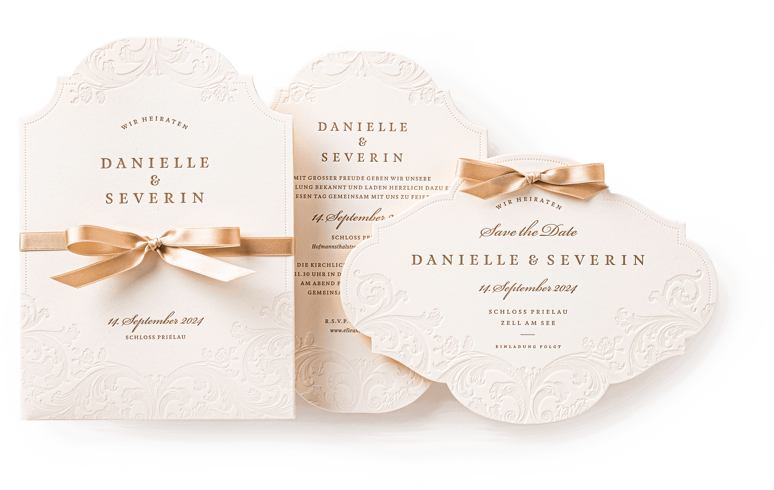 Barocke Hochzeits-Drucksorten