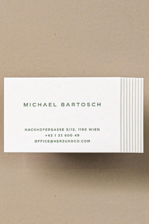 Visitenkarten, serifenlos